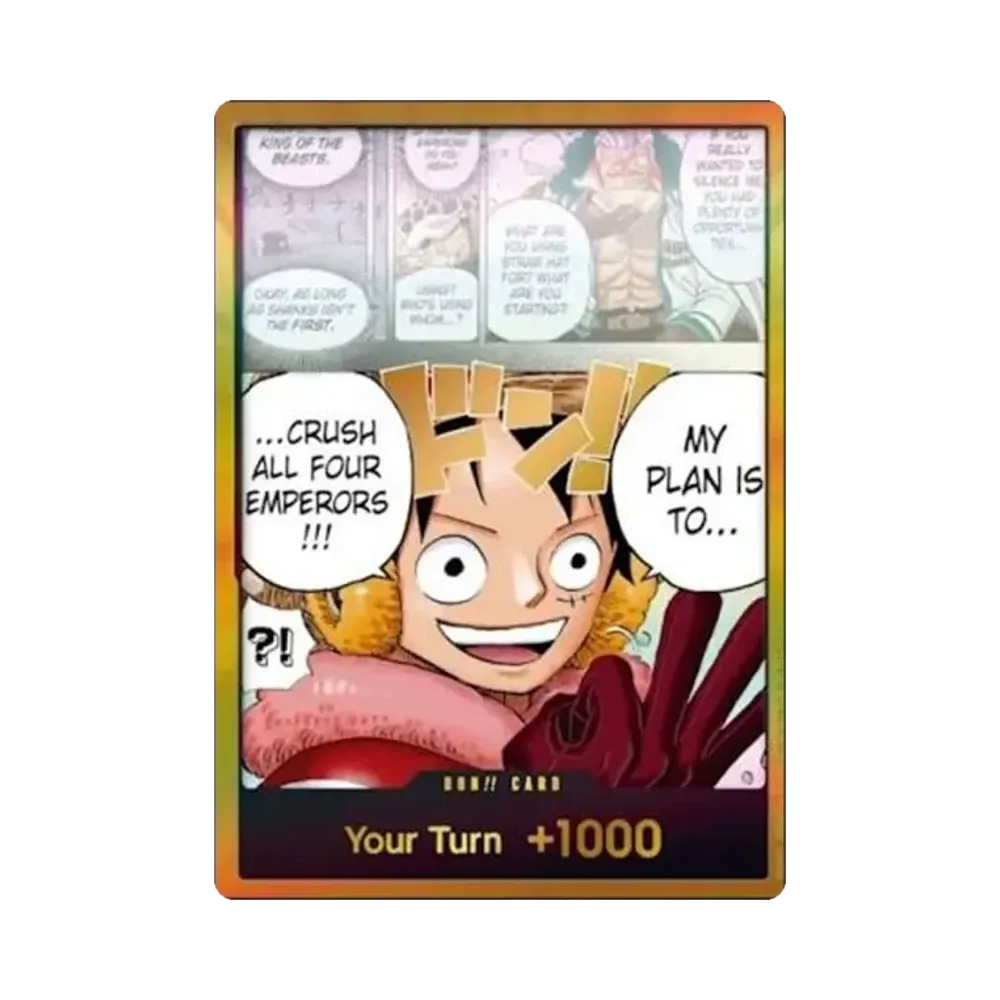 ドン‼カード (ルフィ / ロキ) :金ドン(ブースターパック「世界最強の