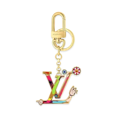 Louis Vuitton x Takashi Murakami Iconic Superflat Key Holder "Multicolor"
