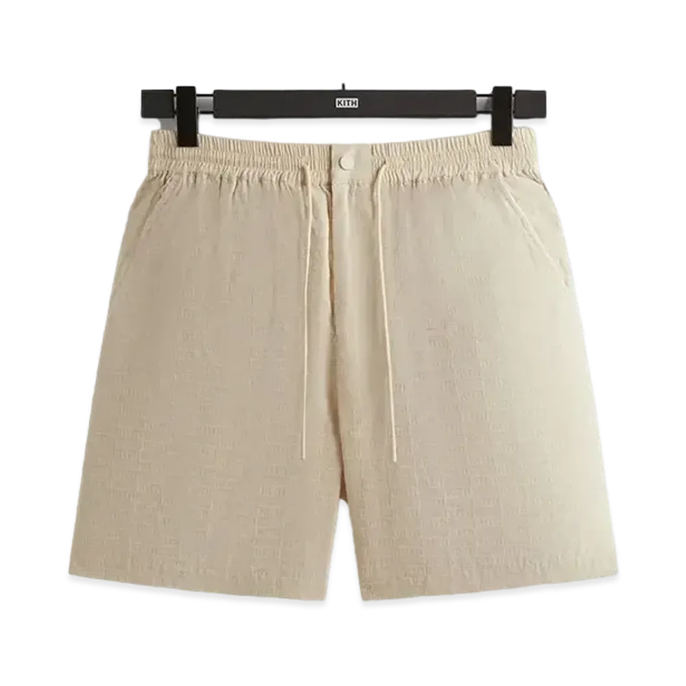Kith Flocked Monogram Mason Short "Veil"