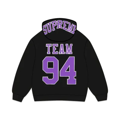 Supreme Team 94 Hooded Sweatshirt "Black"