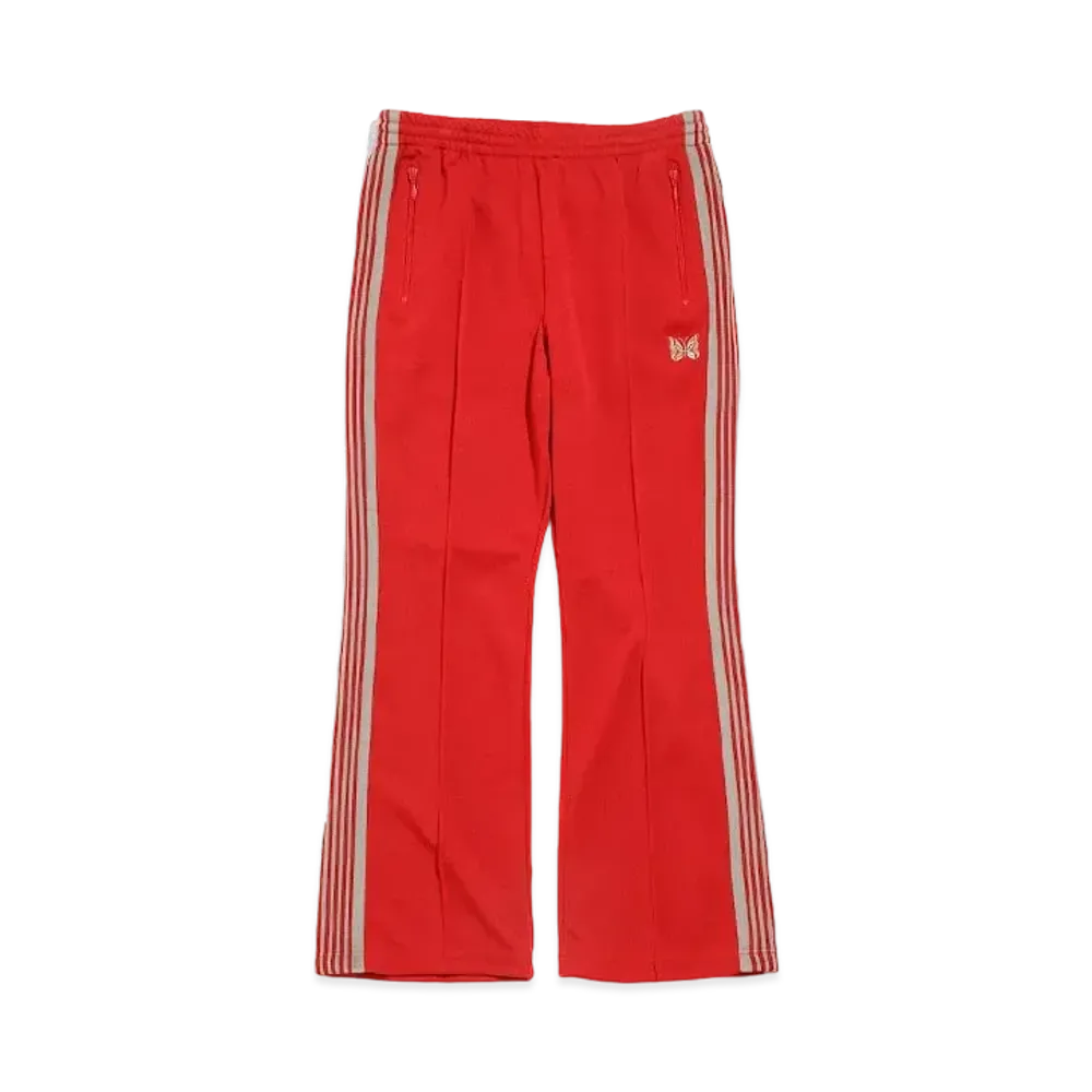 Needles BOOT-CUT TRACK PANT - POLY SMOOTH "Red"
