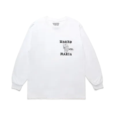 57 Tattoo Studio x WACKO MARIA Long Sleeve T-shirt "White"