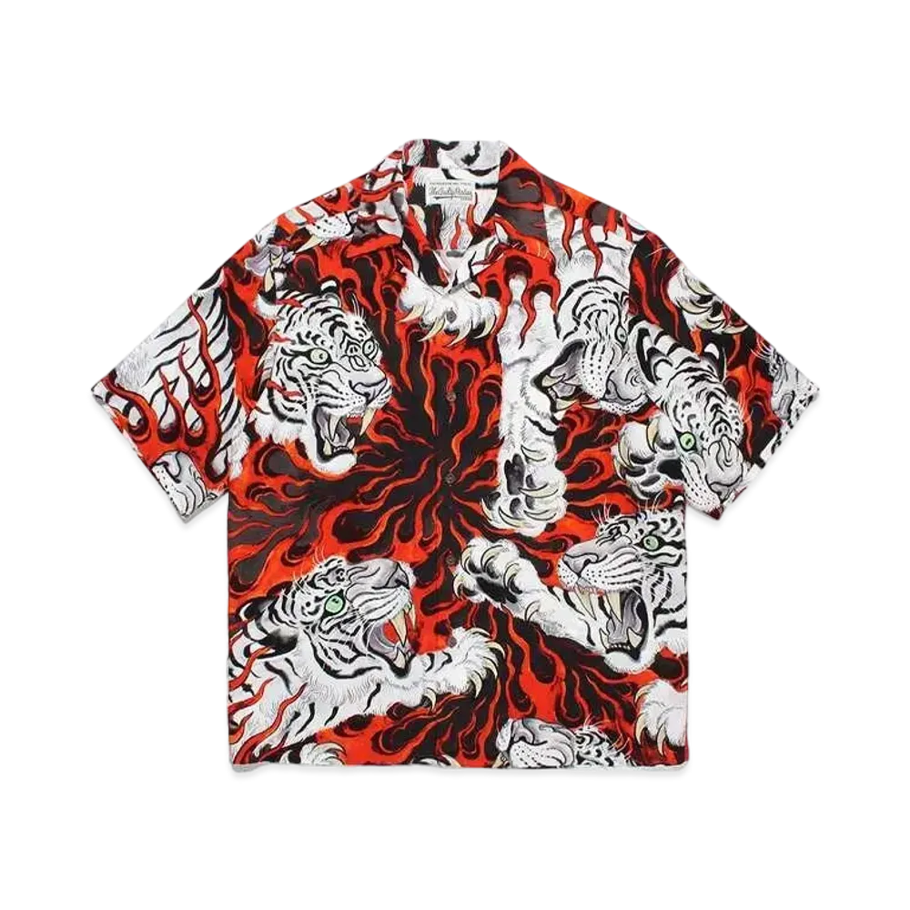 WACKO MARIA Tim Lehi / Hawaiian Shirt #2 "Red"