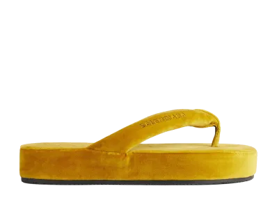 BALENCIAGA Women's Jet Lag Thong "Mustard"