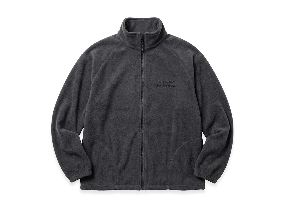 ENNOY Fleece Jacket Made in USA "Gray"