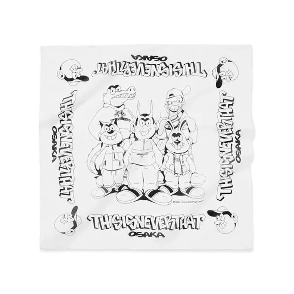 thisisneverthat Osaka Flagship Store Exclusive Handkerchief "White"