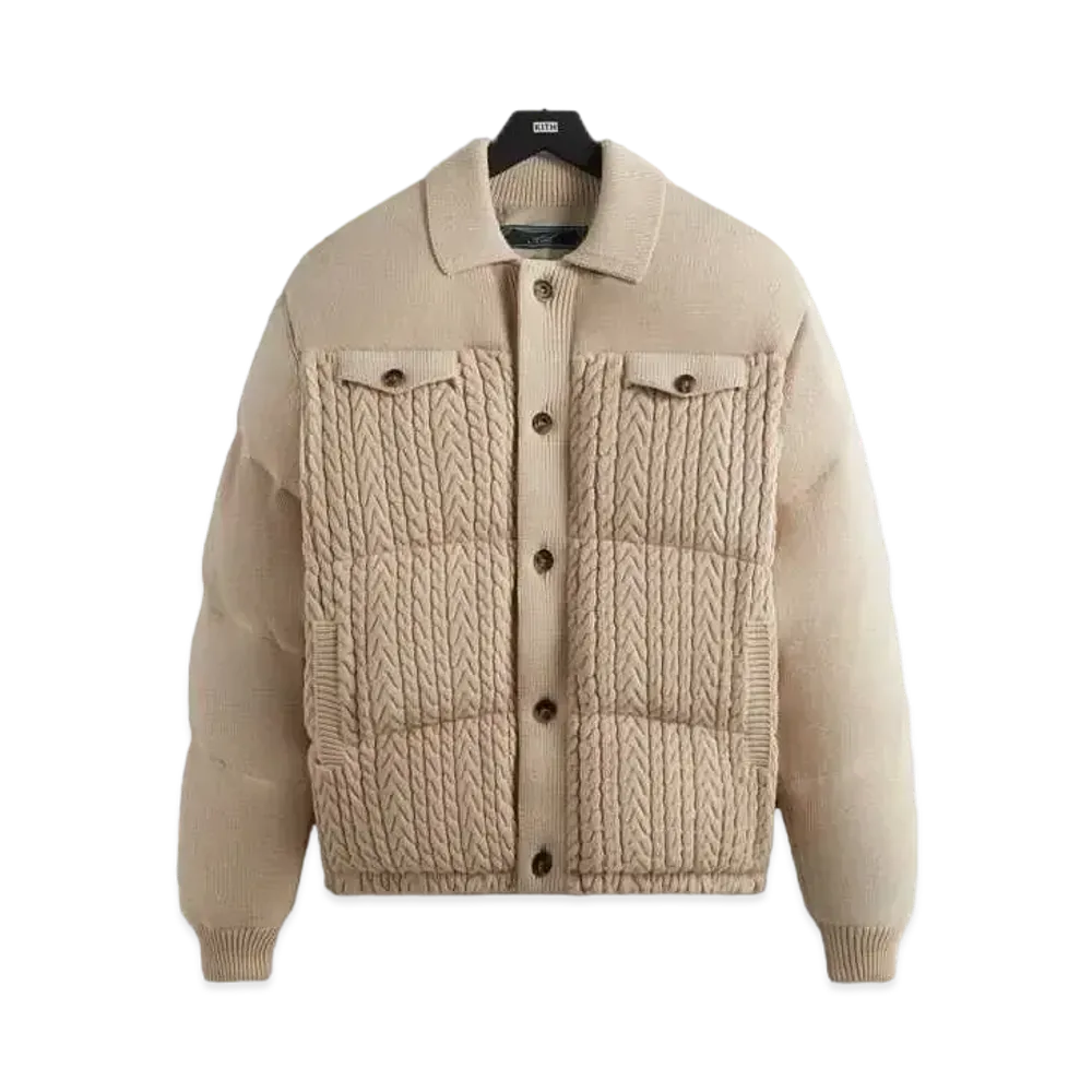 Kith Puffed Stiles Knit Trucker Jacket "Canvas"