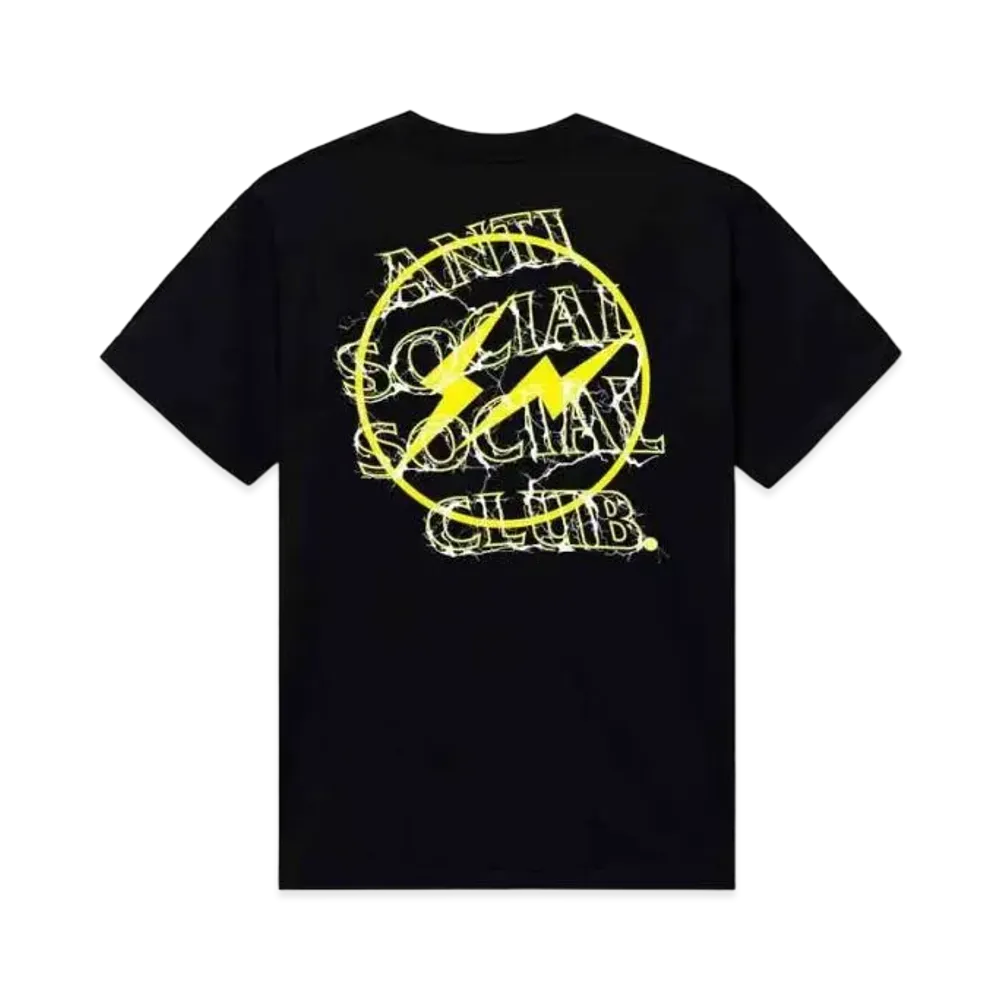 ANTI SOCIAL SOCIAL CLUB x FRAGMENT Bolt Tee "Black Yellow"