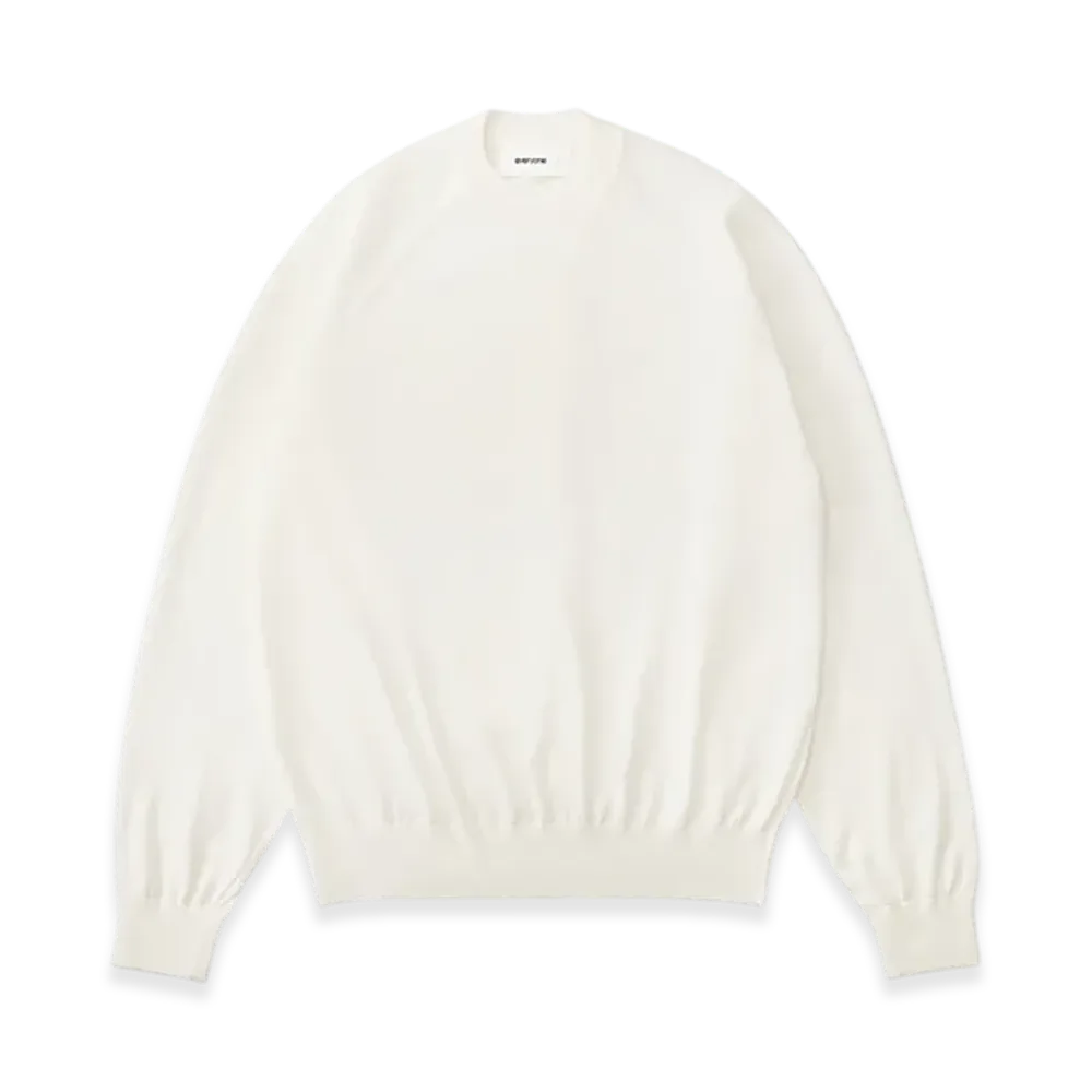 everyone High Gauge Knit Sweater "White"