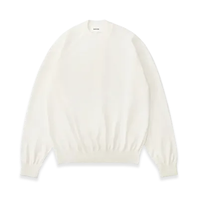 everyone High Gauge Knit Sweater "White"