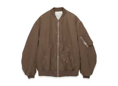 Graphpaper Fulled Wool Twill Flight Jacket "Brown"