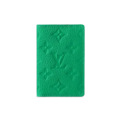 Louis Vuitton Pocket Organizer Taurillon Monogram Leather "Vert"