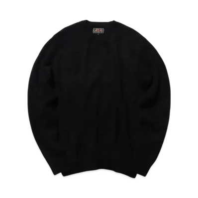 BEAMS Crew Garter Stitch 7G "Black"