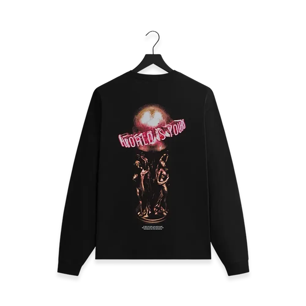 Kith x Scarface Statue Long Sleeve Pocket Tee "Black"