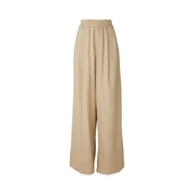 HYSTERIC GLAMOUR High-Waisted Wide-Pleated Pants "Beige"