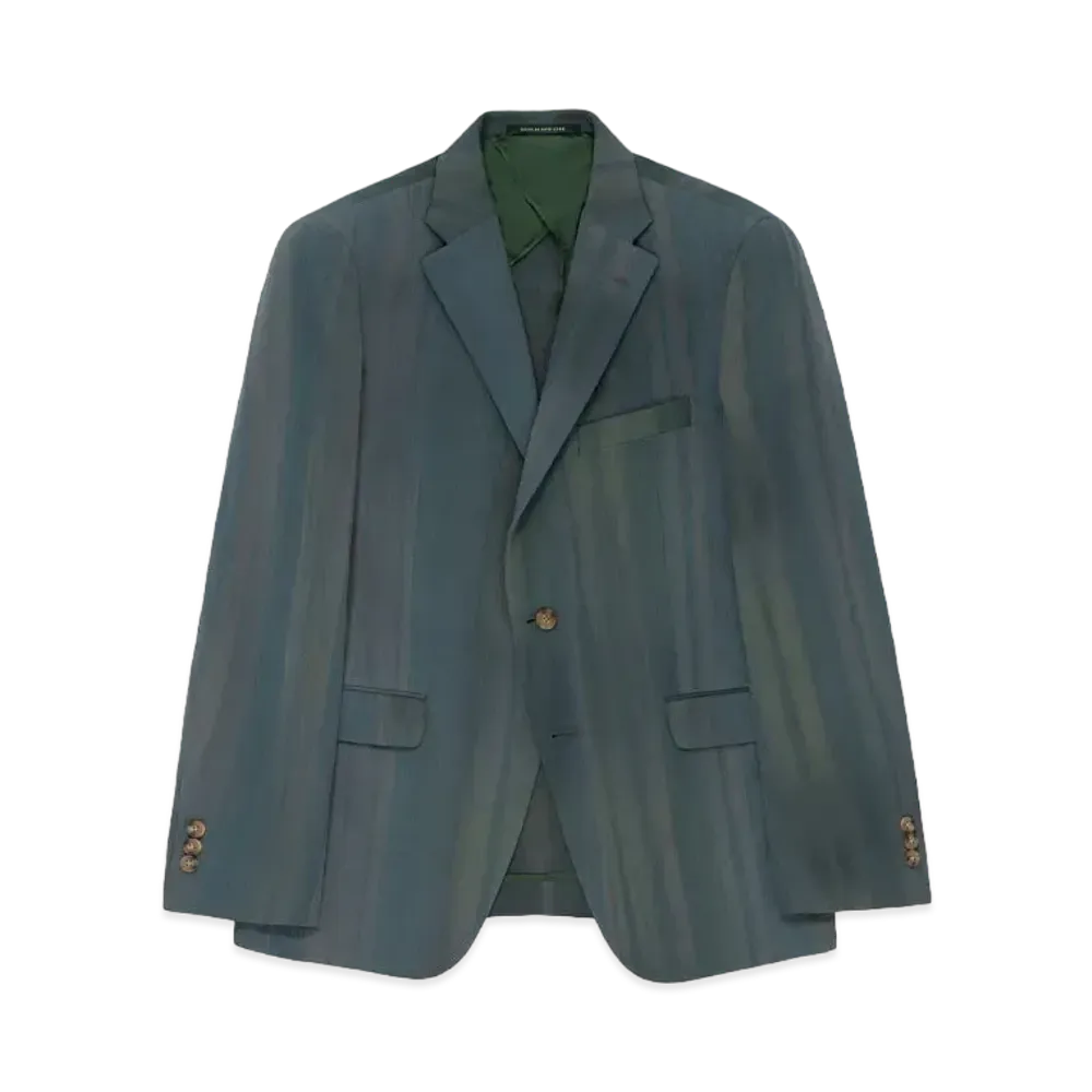 Aime Leon Dore Spray Dyed Single-Breasted Seersucker Suit Jacket "Teal"