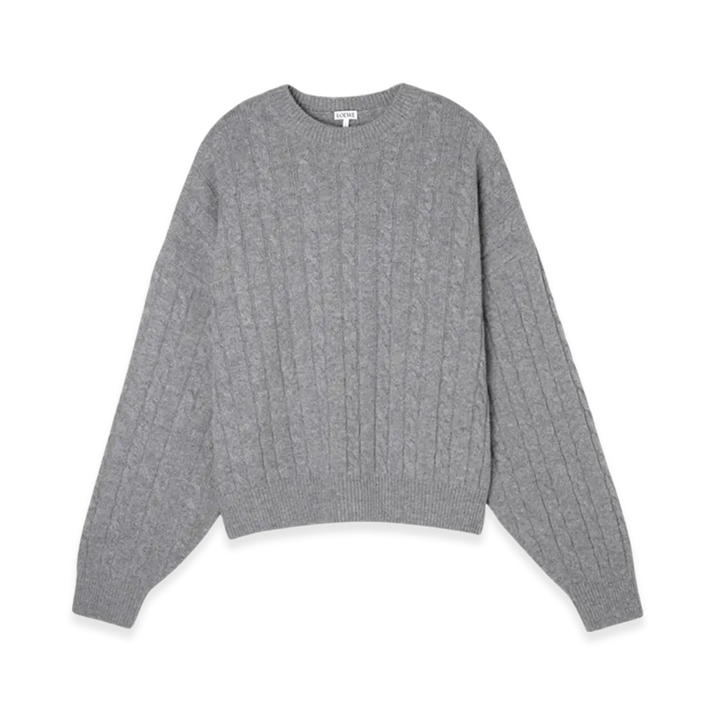 LOEWE Wool Sweater "Grey Melange"