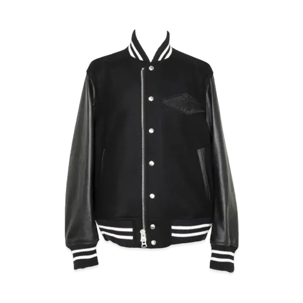 sacai x Gonz Wool Melton x Leather Blouson "Black"