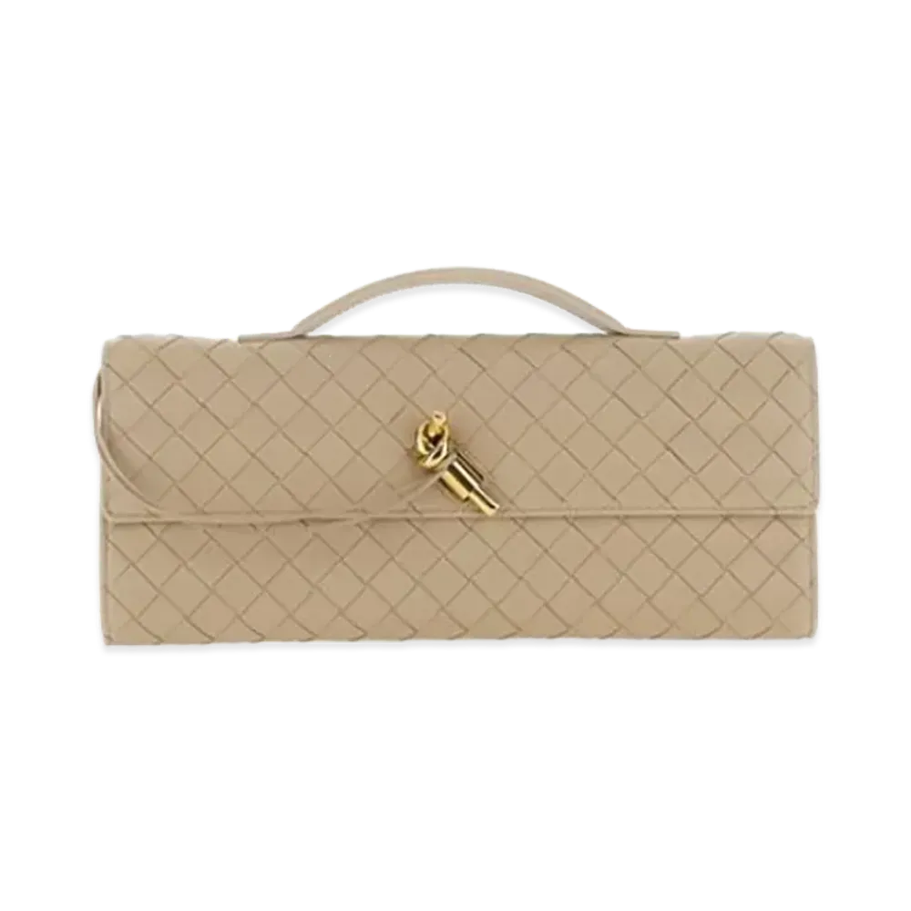 Bottega Veneta Women's Leather Andiamo Handbag "Beige"