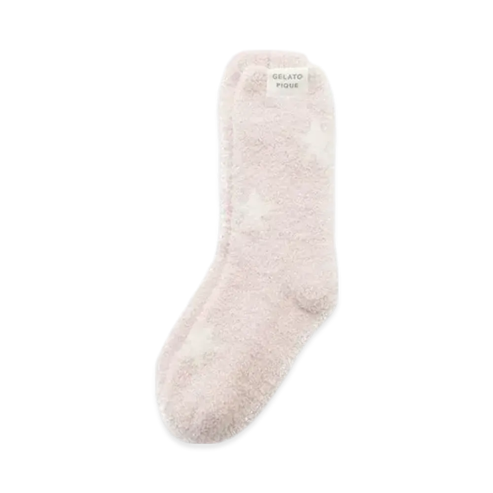 GELATO PIQUE Powder Star Jacquard Socks "Pink"
