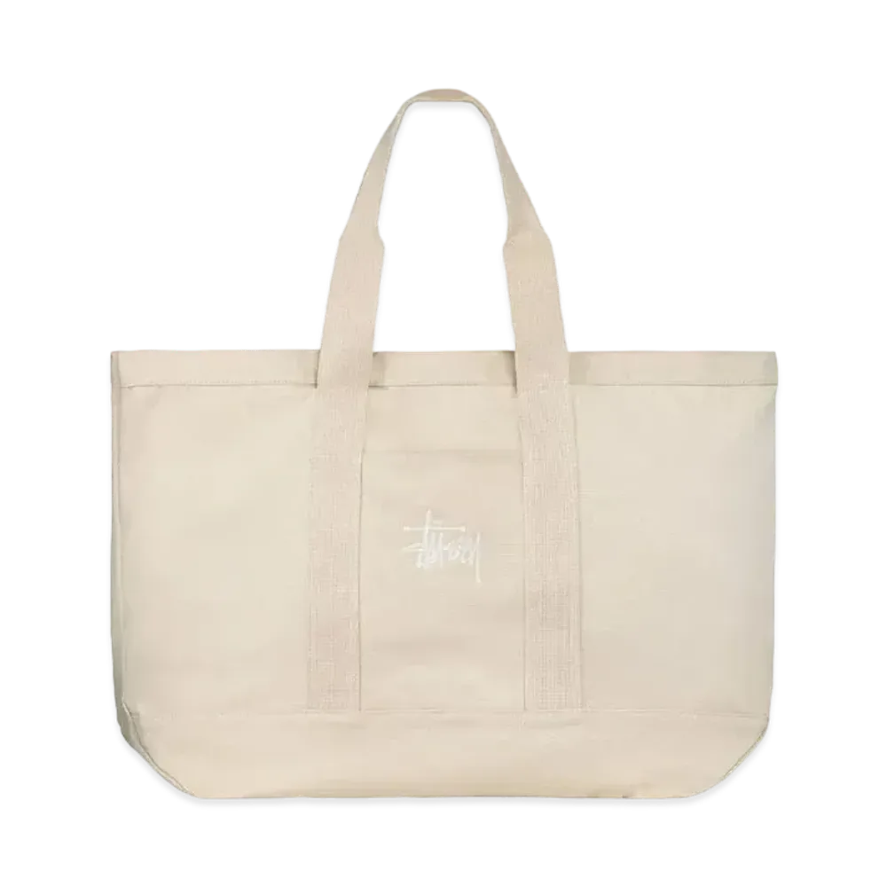 Stussy Canvas Extra Large Tote Bag "Natural"