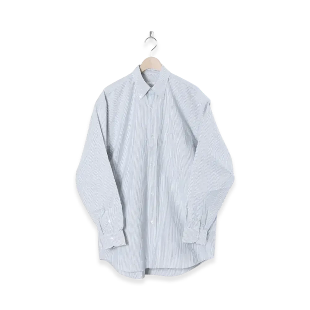 COMOLI Oxford BD Shirt "Stripe"