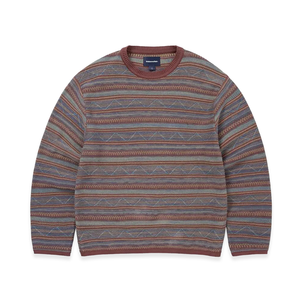 thisisneverthat Pattern Knit Crew "Magenta"