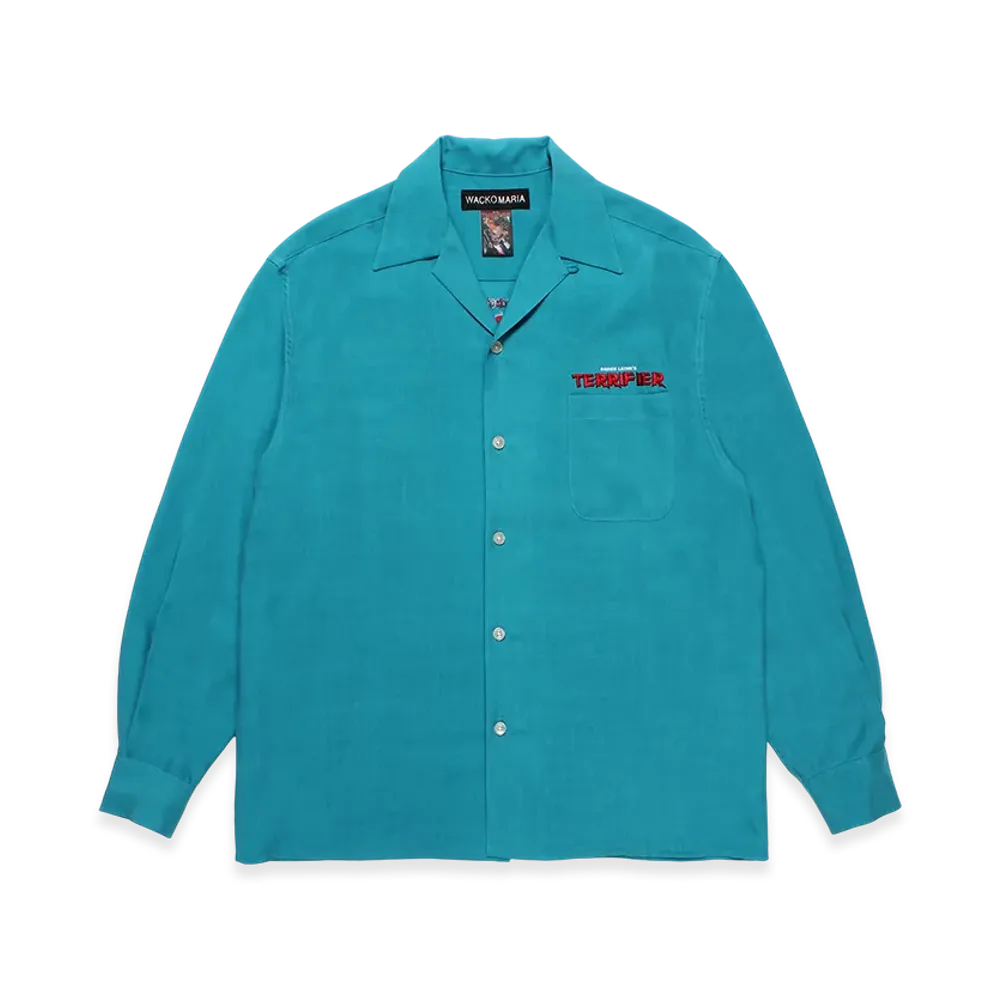WACKO MARIA x Terrifier 50's Open Collar Shirt "Blue"