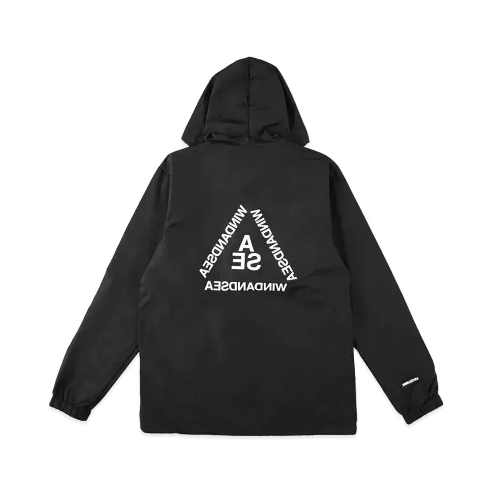 WIND AND SEA Triangle Coach Jacket "Black"