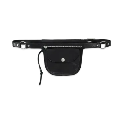 OUR LEGACY Women's Purse Belt "Malleable Black Bull Hide"