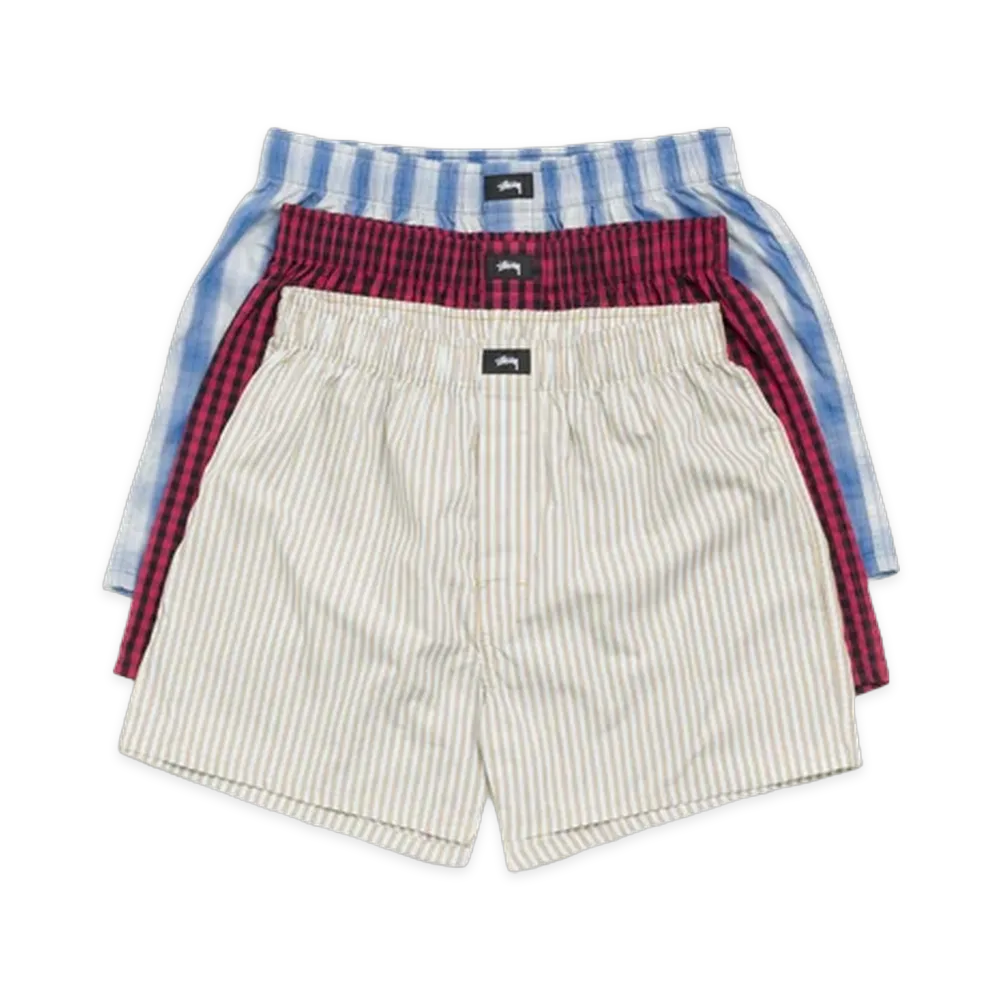 Stussy Boxer Shorts 3 Pack "Multi"