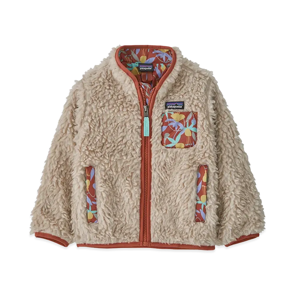Patagonia Baby Retro-X Jacket "Natural w/Burl Red"