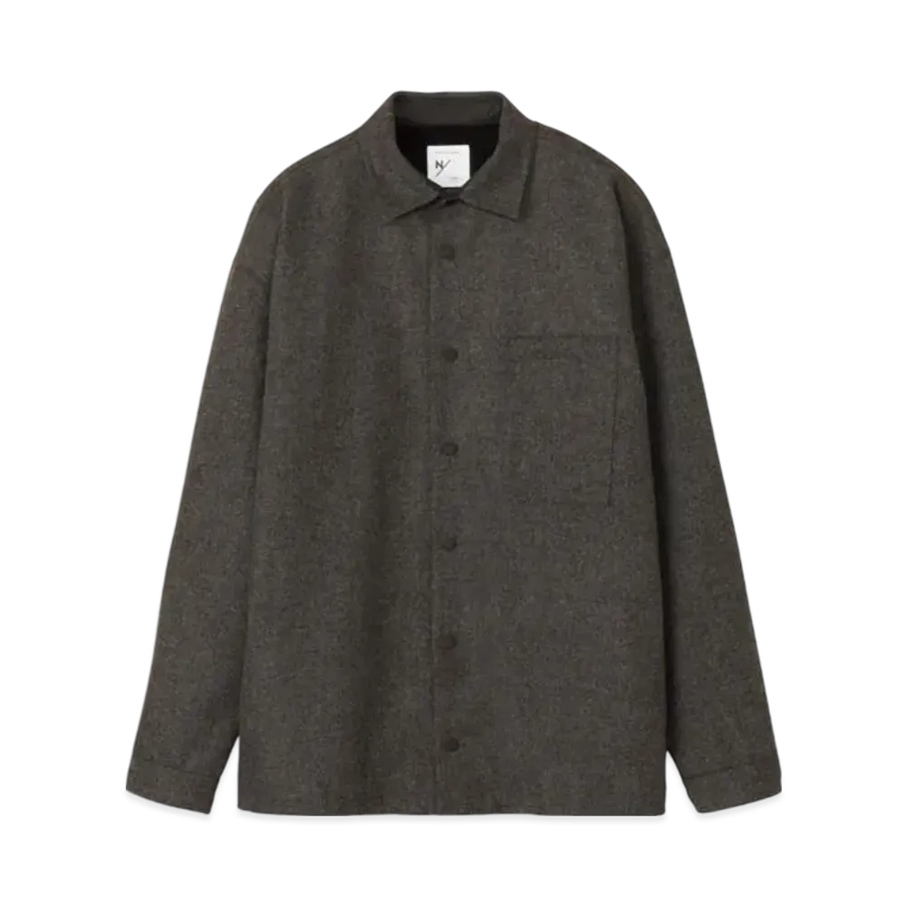 NEUTRALWORKS. Cp-O Shirt "Mix Charcoal"