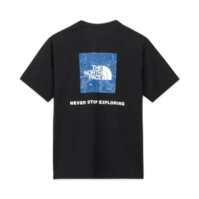 The North Face Short Sleeve Back Square Traverse Logo Tee "Black"