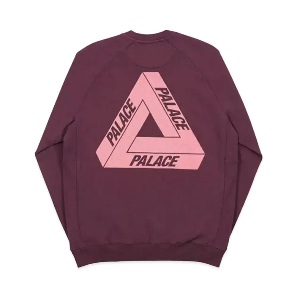 PALACE 2018FW Slub Crew "Burgundy"