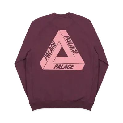 PALACE 2018FW Slub Crew "Burgundy"