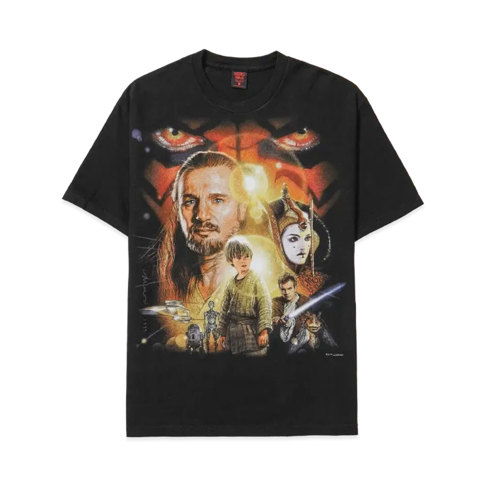 Geeks Rule x Star Wars: The Phantom Menace (Episode I) Silkscreen Printing T Shirt "Black"