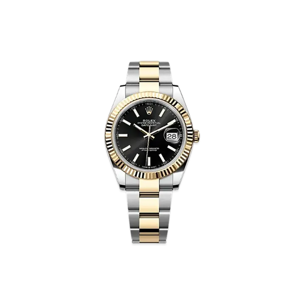 ROLEX Datejust 41 Oystersteel & Yellow Gold "Black"