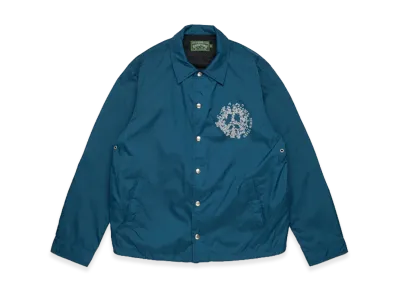 DENIM TEARS Peace Wreath Coaches Jacket "Blue"