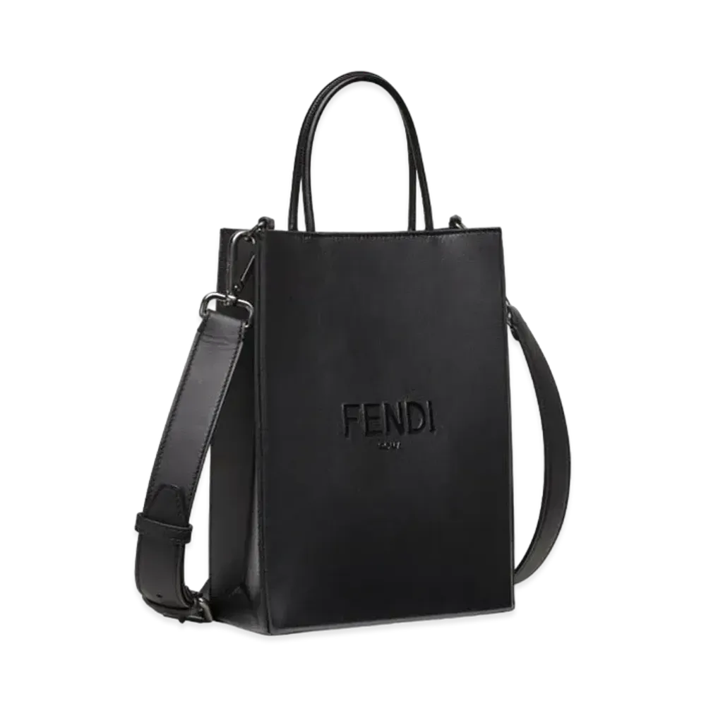 FENDI Shopping Bag Small Leather Bag "Black"