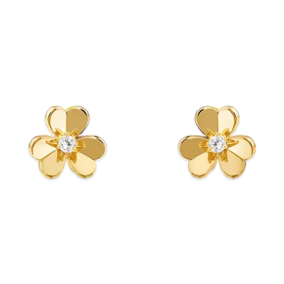 Van Cleef & Arpels Frivole earrings mini model "18K Yellow gold/Diamond"