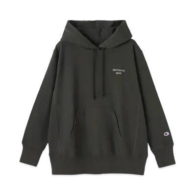 Champion x Ron Herman French Terry Sweat Hoodie "Black"