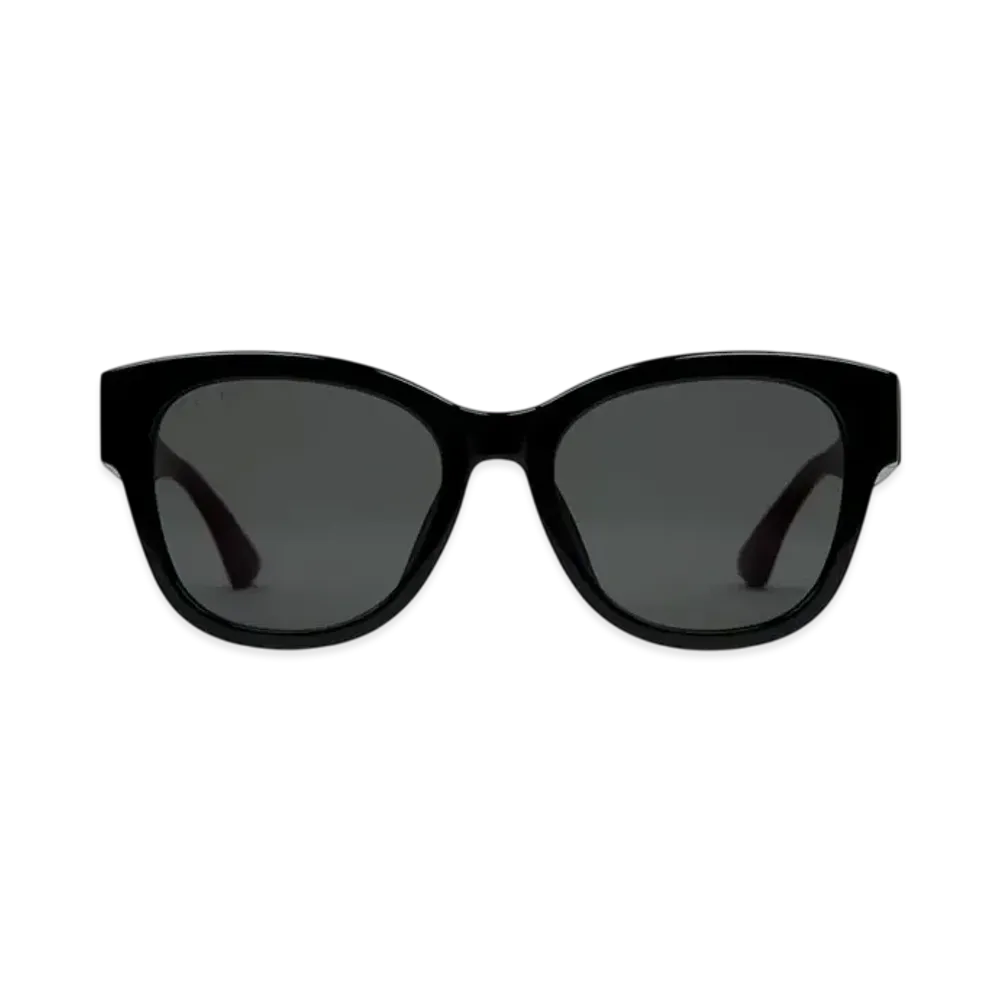 GUCCI Low Nose Bridge Fit Butterfly Sunglasses "Black"