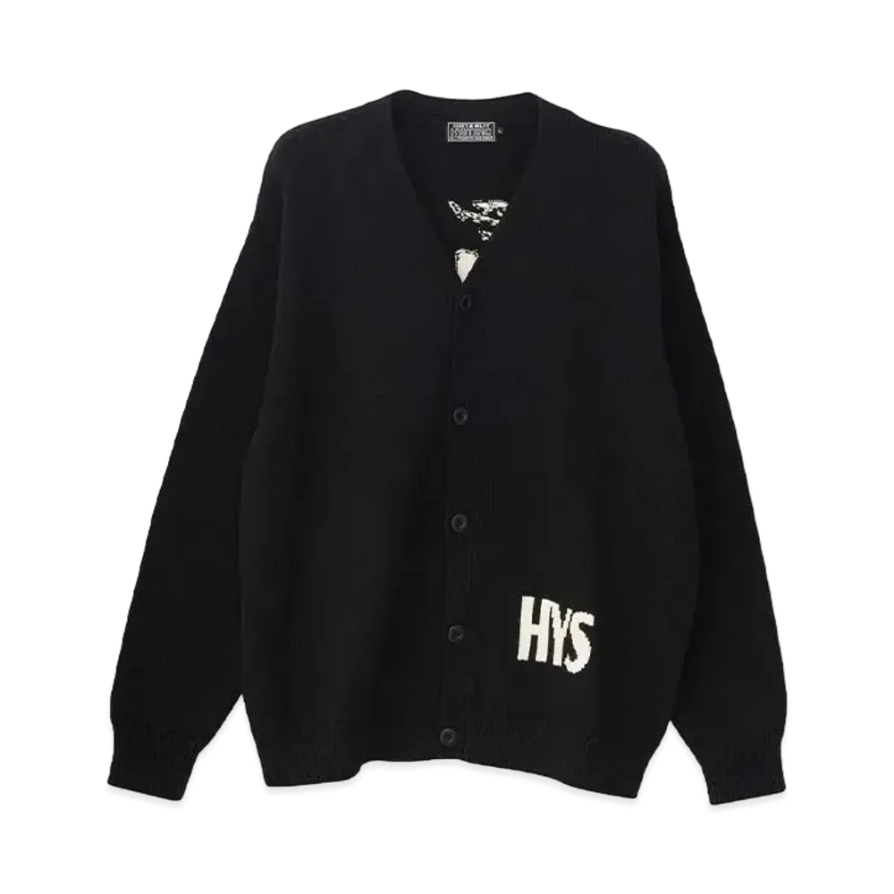 HYSTERIC GLAMOUR Woman Banana Knit Cardigan "Black"
