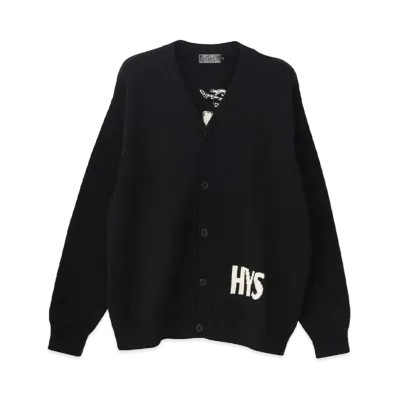 HYSTERIC GLAMOUR Woman Banana Knit Cardigan "Black"