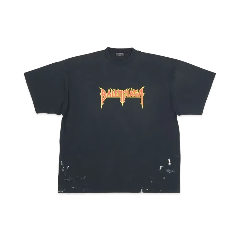BALENCIAGA Metal T-shirt Oversized "Black"