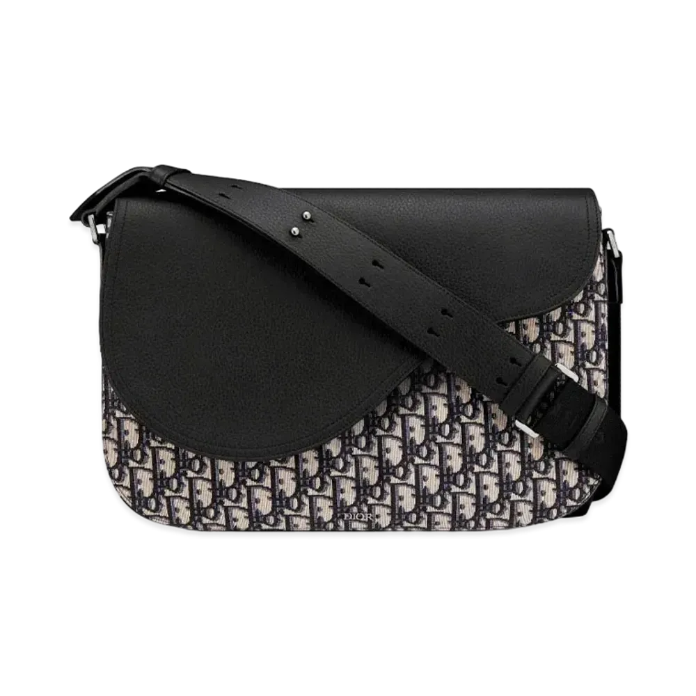 Dior Saddle Messenger Bag Dior Oblique Jacquard & Grade Calfskin "Beige"