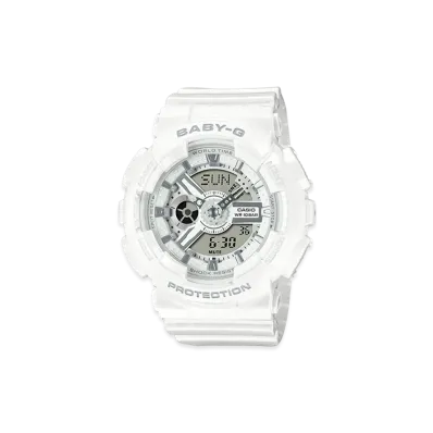 Casio G-Shock BA-110 Analog-Digi L Watch "White/Comb"