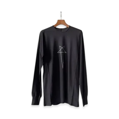 Rick Owens DRKSHDW Long Sleeve T-Shirt RNEP3 "Black/Pearl"