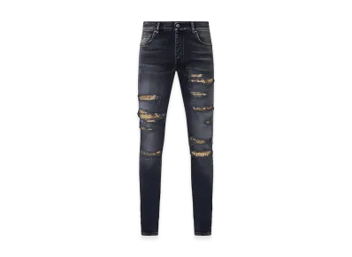 AMIRI Snake Thrasher Skinny Jeans "Black"
